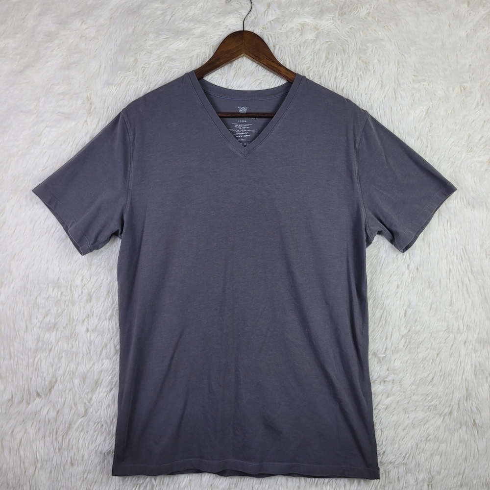 Mack Weldon Charcoal‎ V-Neck Tee